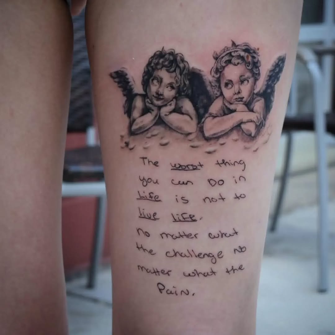 Tattoo by @jo.xylo.tattoos — black_and_grey, lettering_script