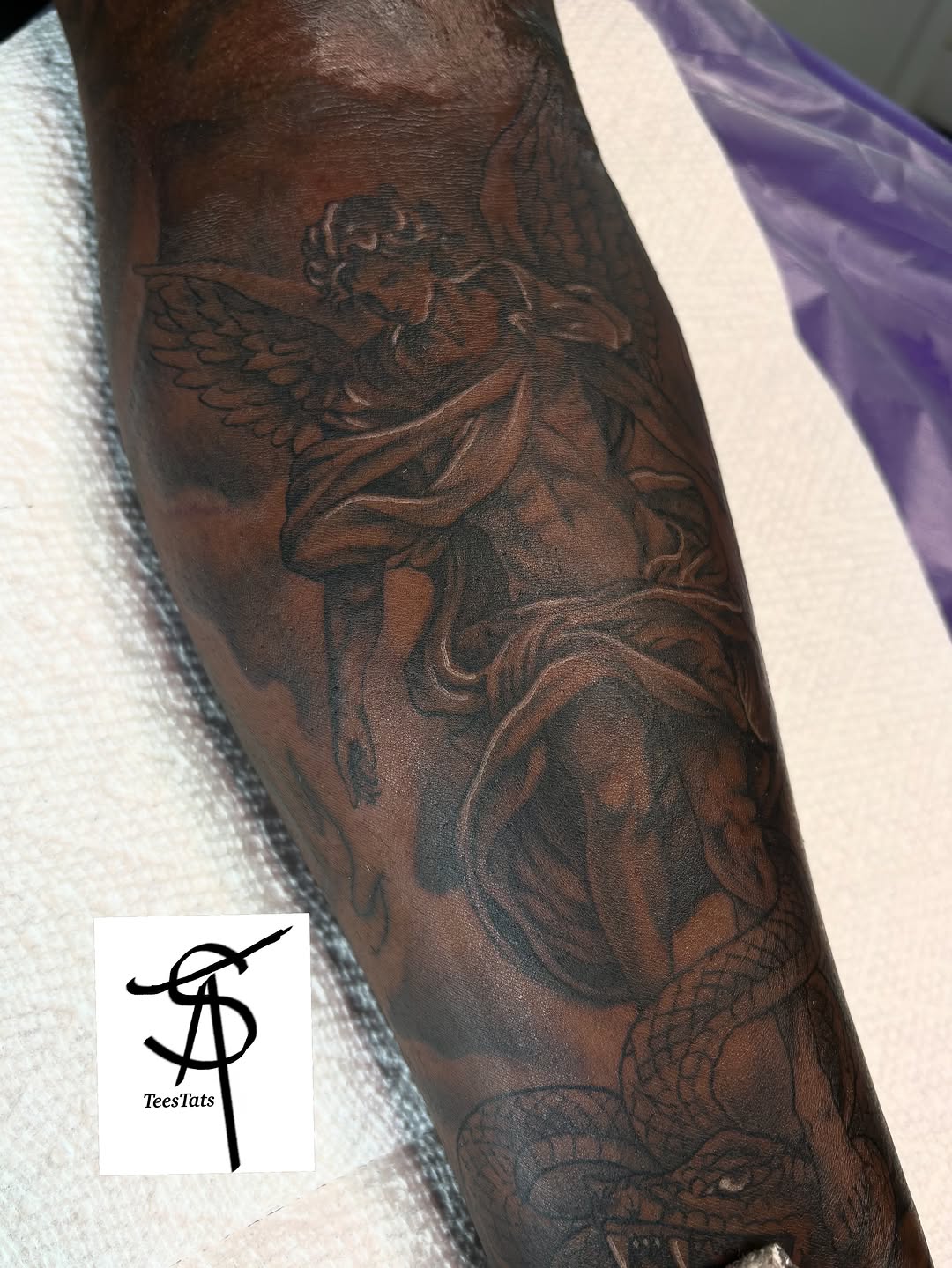 Tattoo by @tatte3_ — black_and_grey, realism