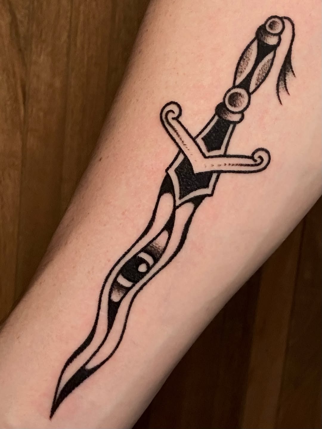 Tattoo by @cluelesstattoos — american_traditional, illustrative