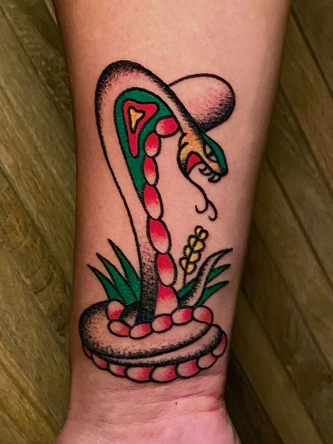 Tattoo by @cluelesstattoos — american_traditional, illustrative