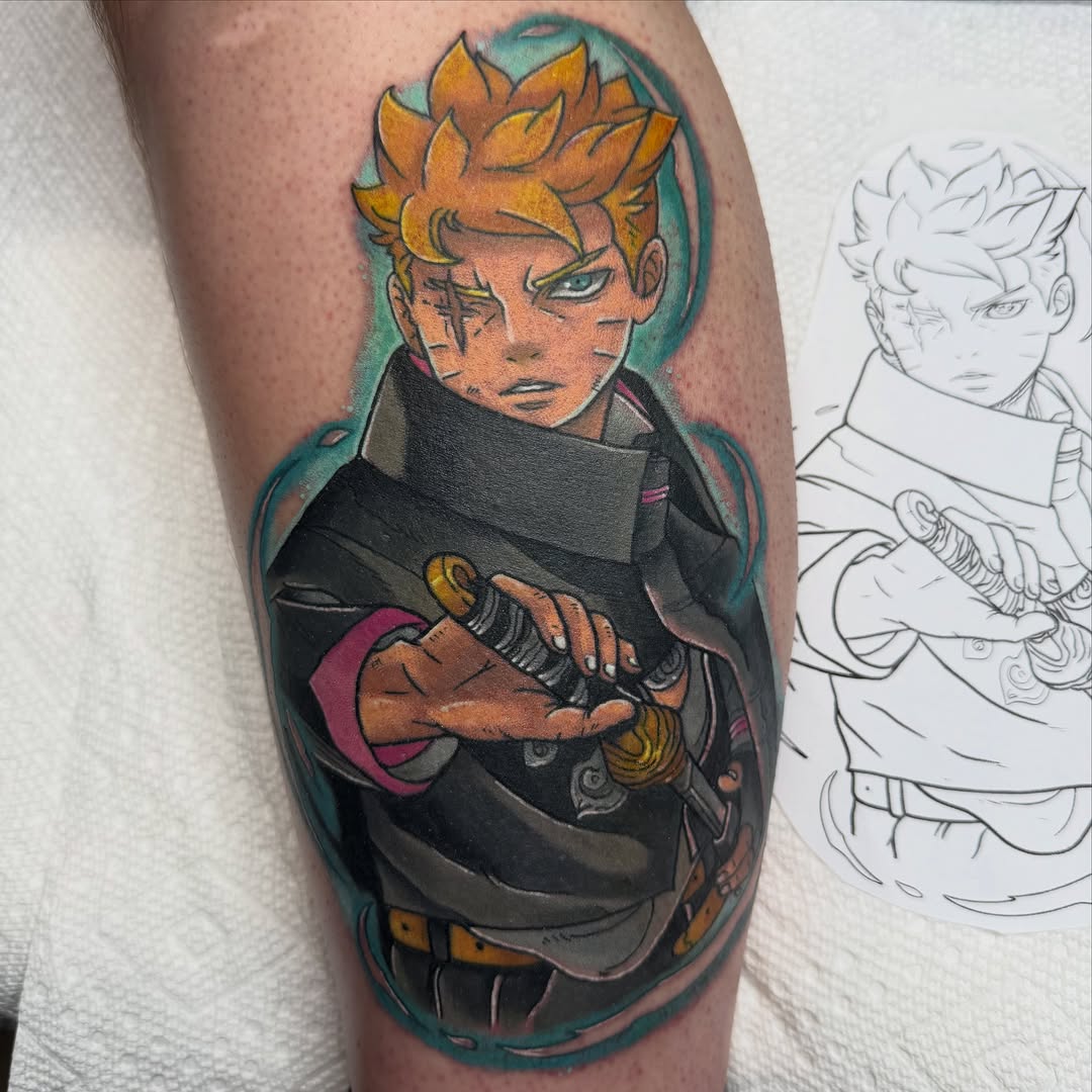 Tattoo by @luckyleftytattoos — anime