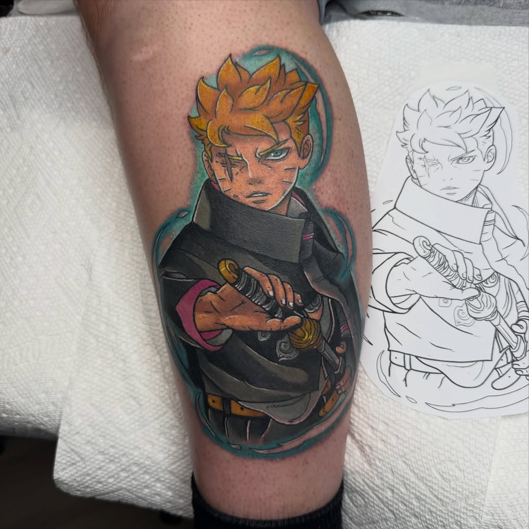 Tattoo by @luckyleftytattoos — anime