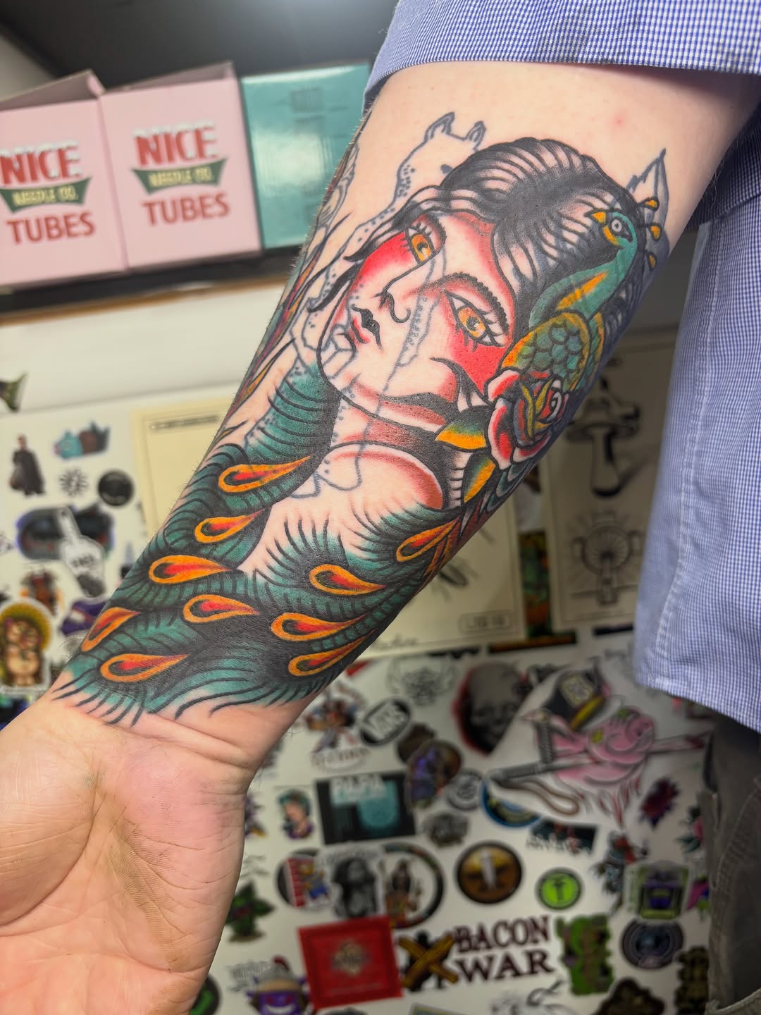 Tattoo by @tannerbrushtattooer โ american_traditional, neo_traditional