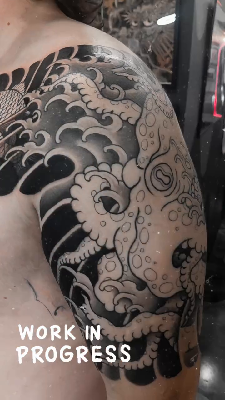 Tattoo by @gavingage_tattoo — japanese_irezumi, black_and_grey