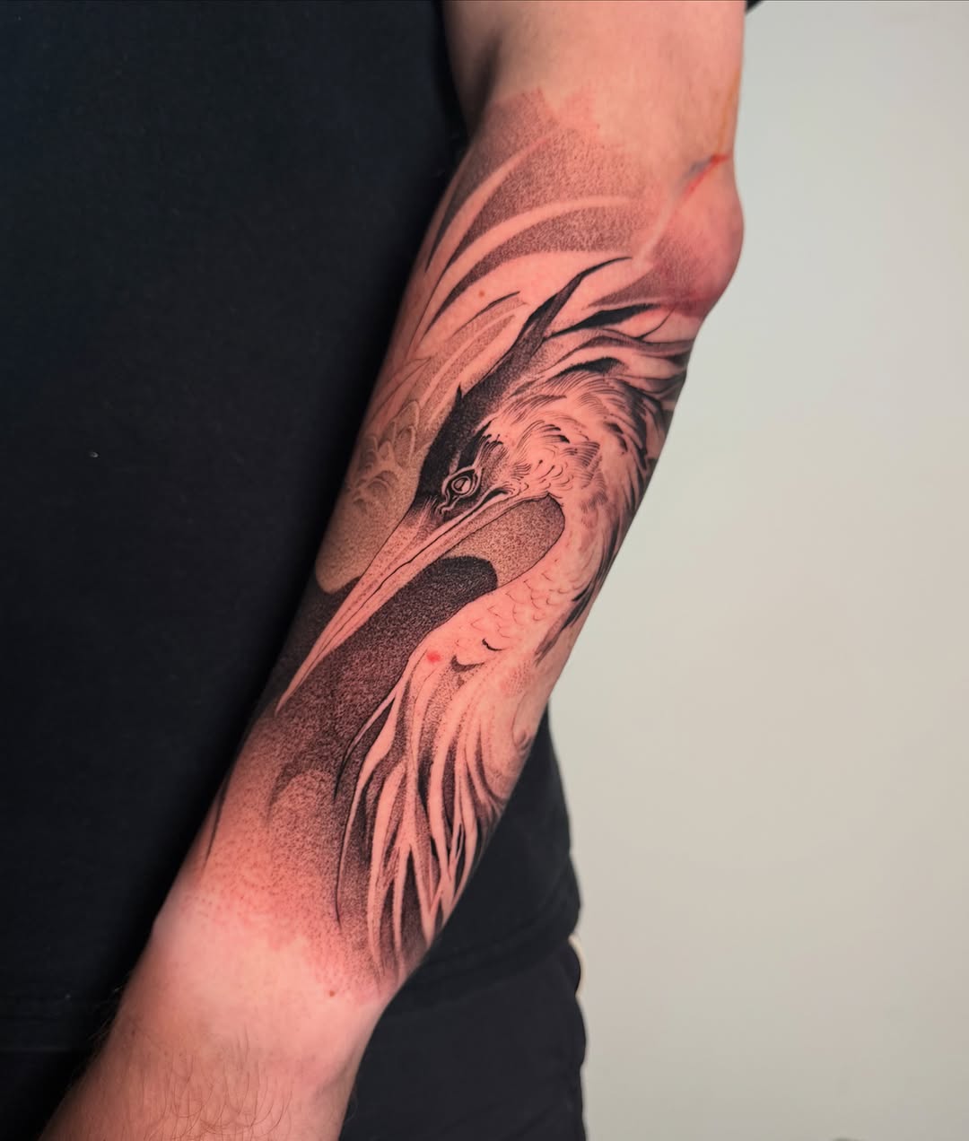 Tattoo by @strokin_dark — black_and_grey, dotwork