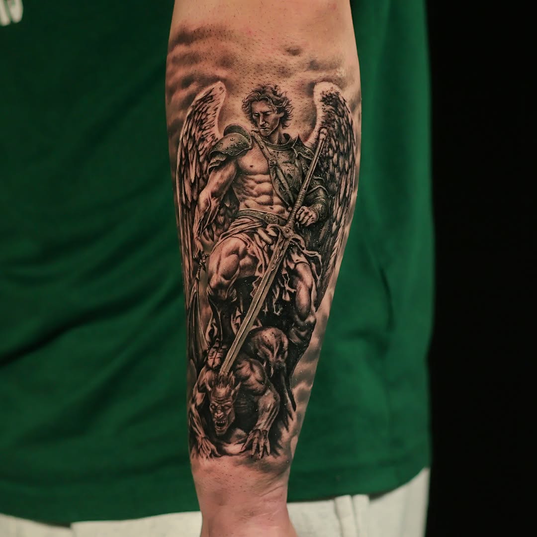 Tattoo by @_felipeink β realism, black_and_grey