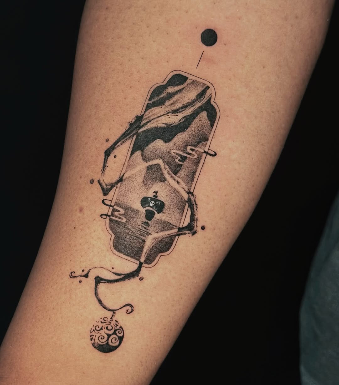 Tattoo by @graydient.inks β illustrative, blackwork
