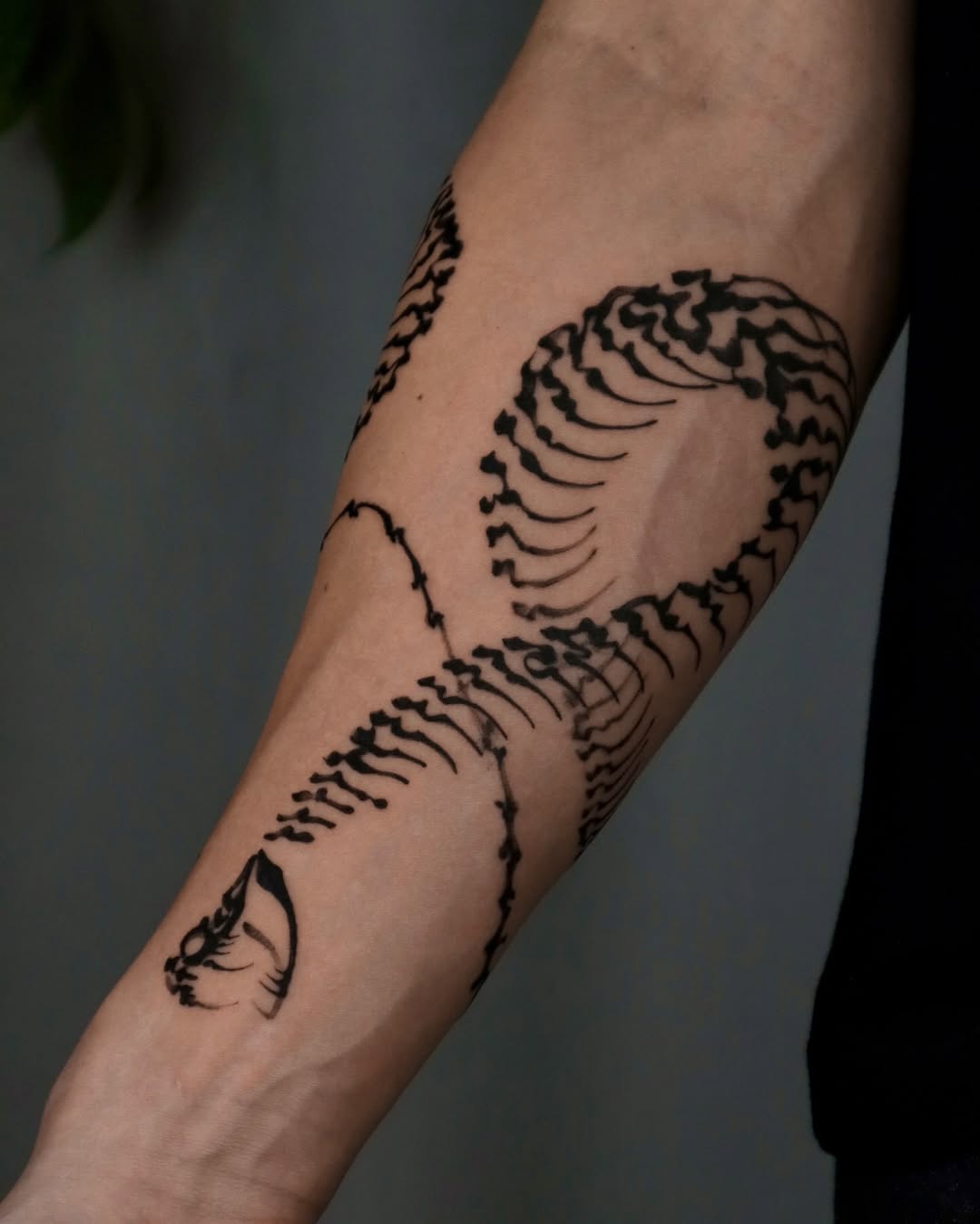 Tattoo by @rivdttt β illustrative, blackwork