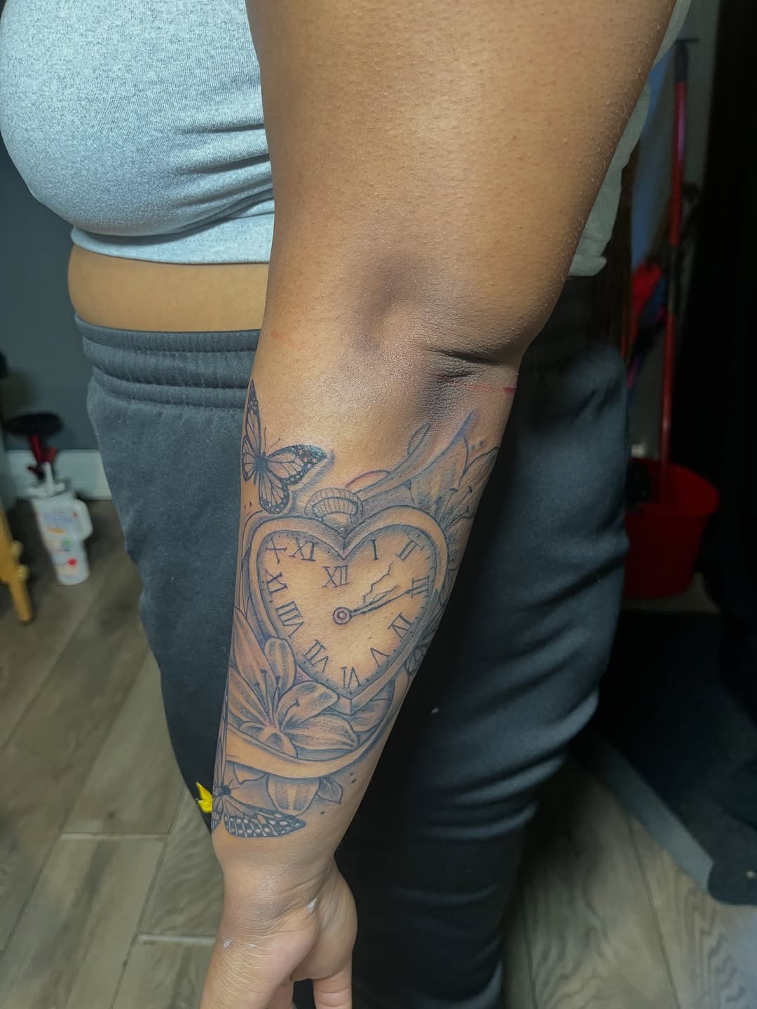 Tattoo by @spicymvstardd — black_and_grey