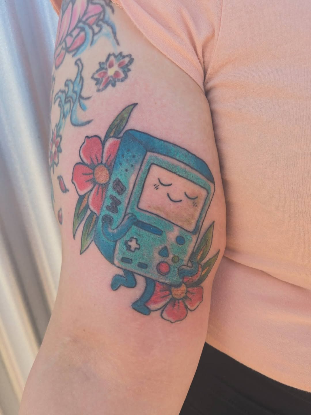 Tattoo by @cfrink.ink — new_school, anime