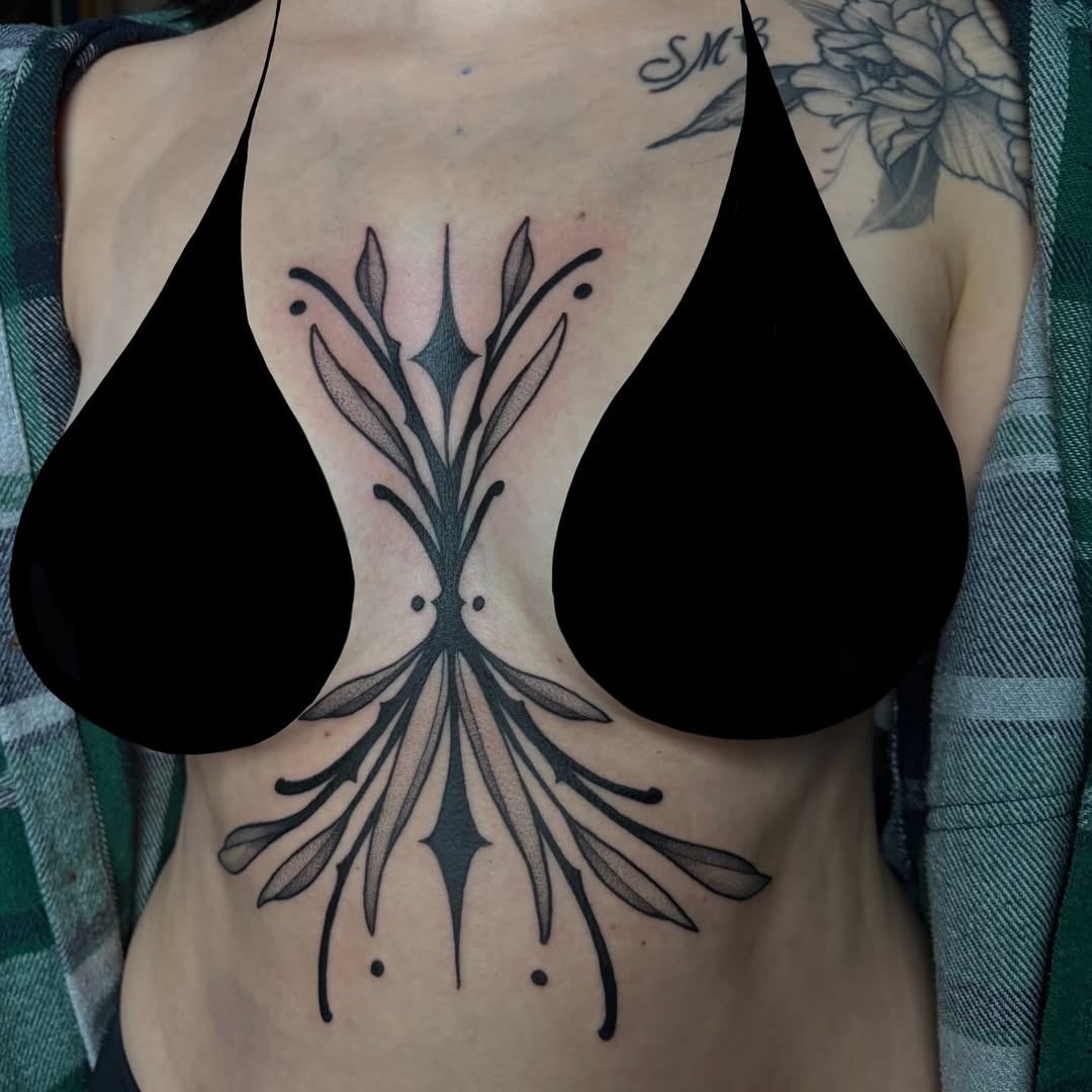Tattoo by @snewbietattoos — ornamental, dotwork