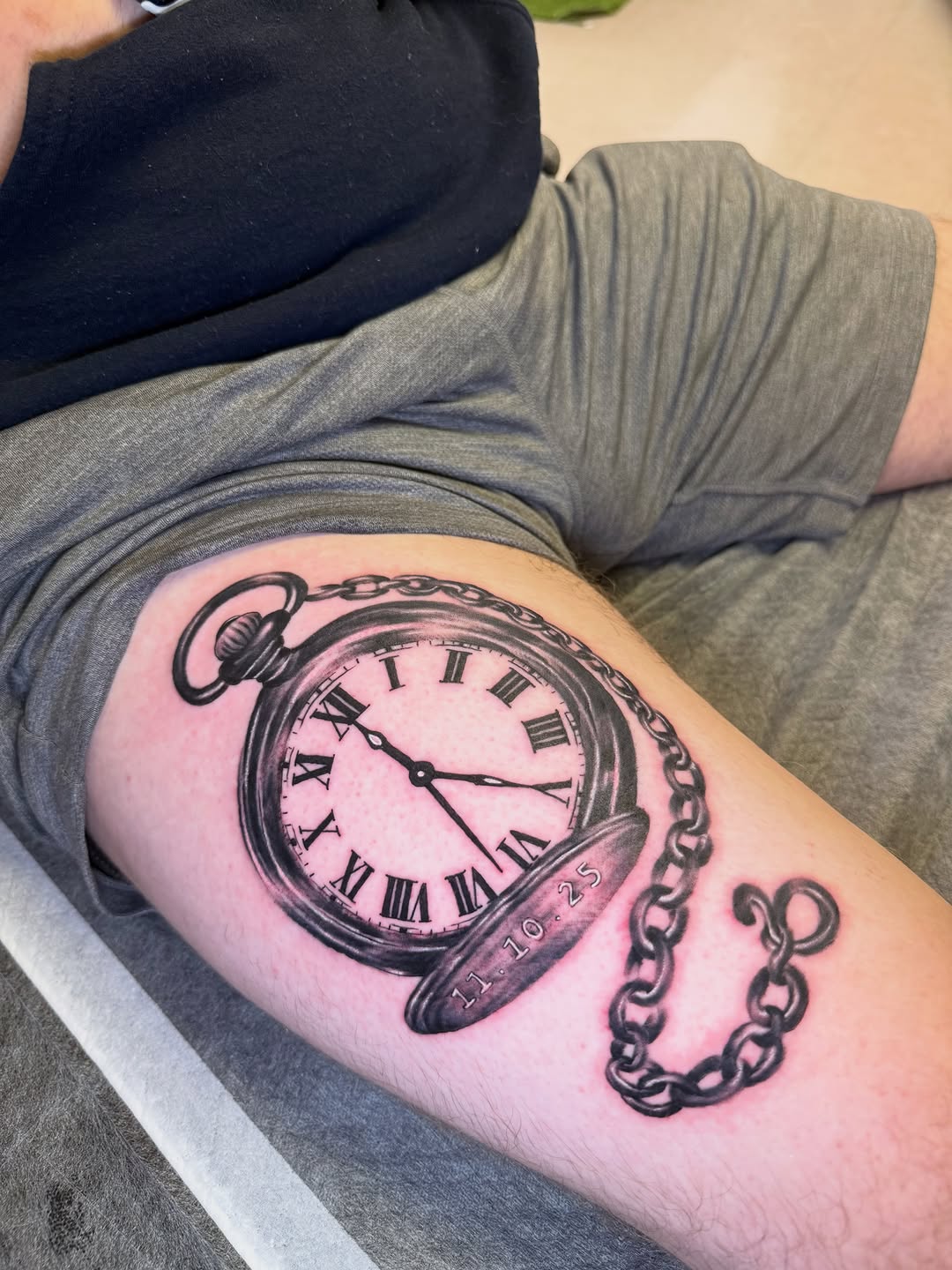Tattoo by @steve_tattoo87 — black_and_grey, realism