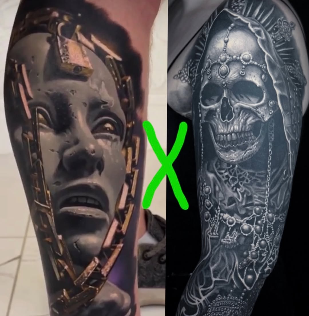 Tattoo by @drawingdeadart โ realism, dark_realism