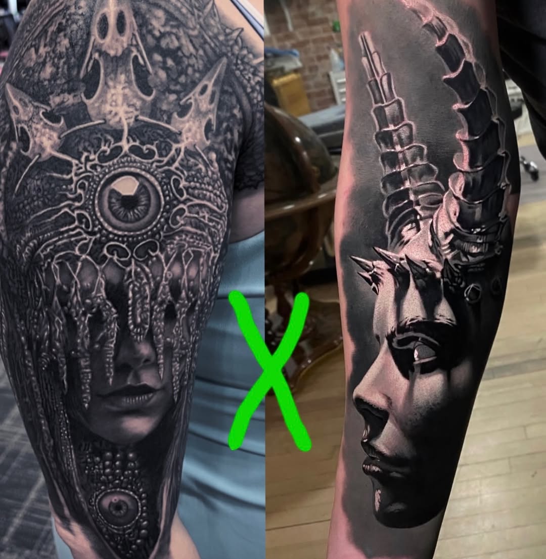 Tattoo by @drawingdeadart โ blackwork, realism