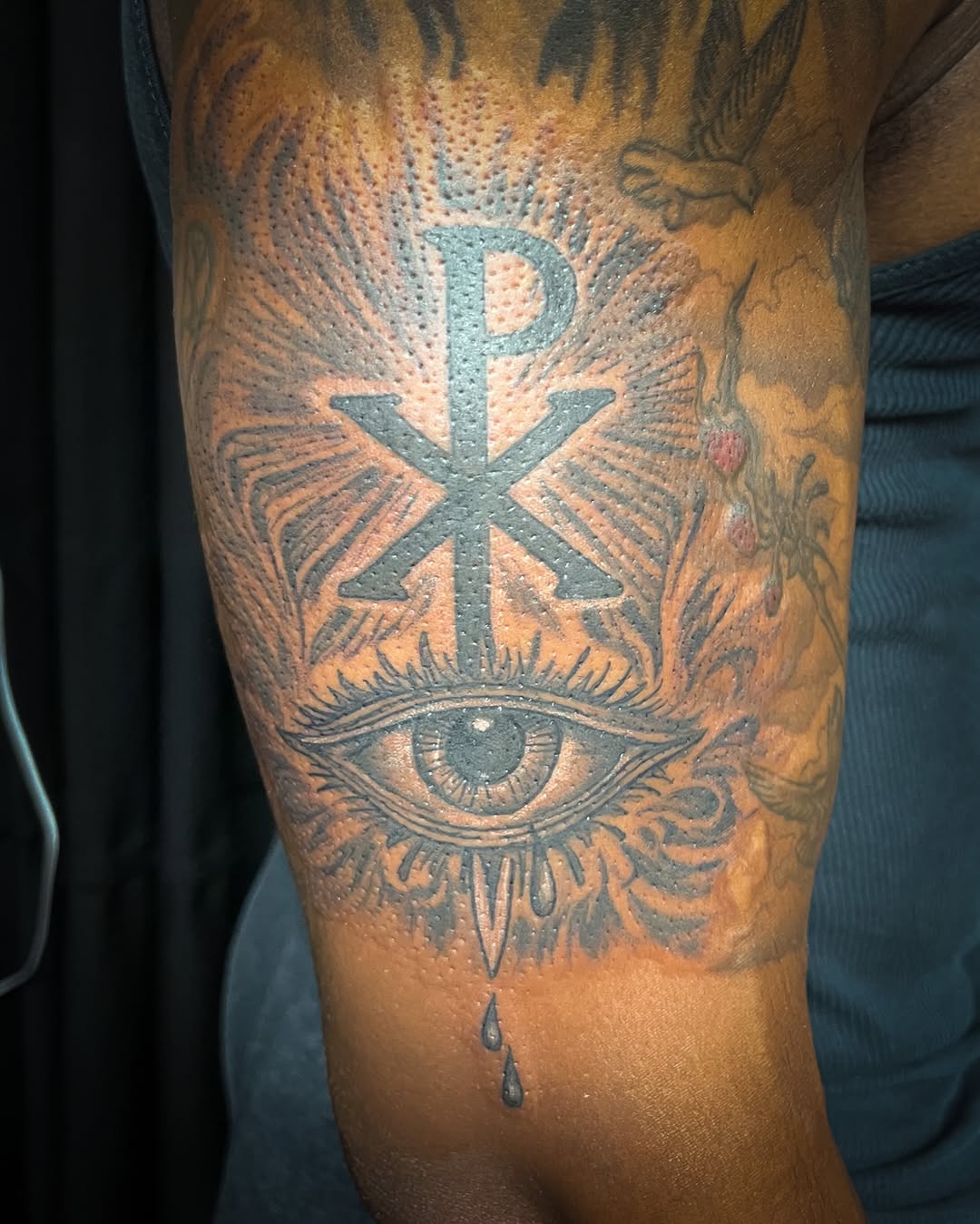 Tattoo by @blackscorpion13 — black_and_grey