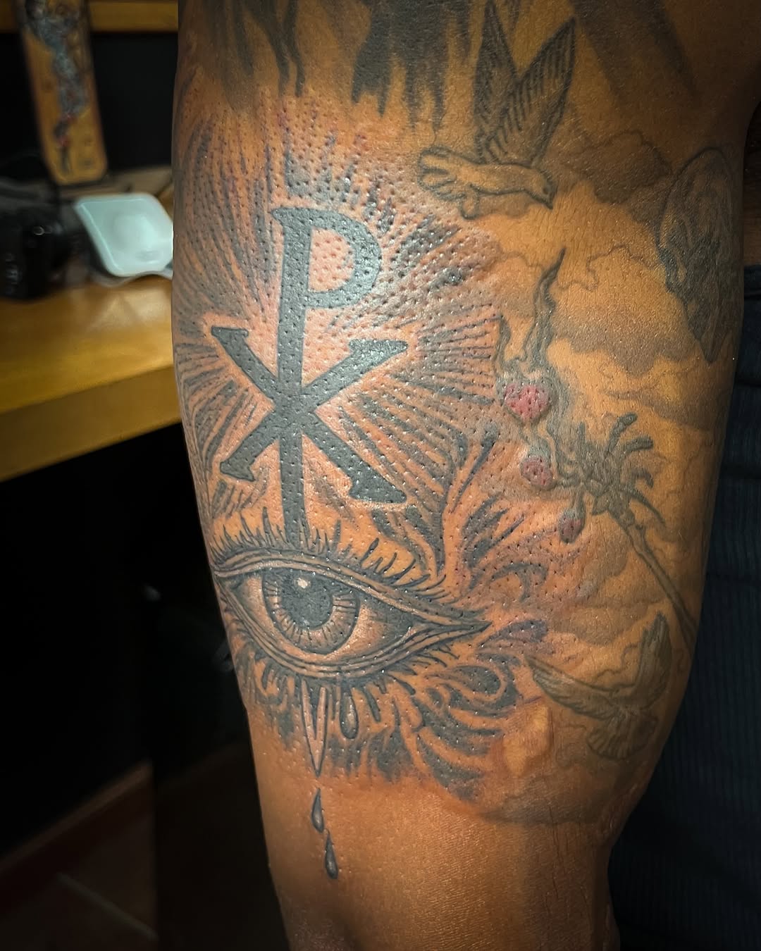 Tattoo by @blackscorpion13 — black_and_grey