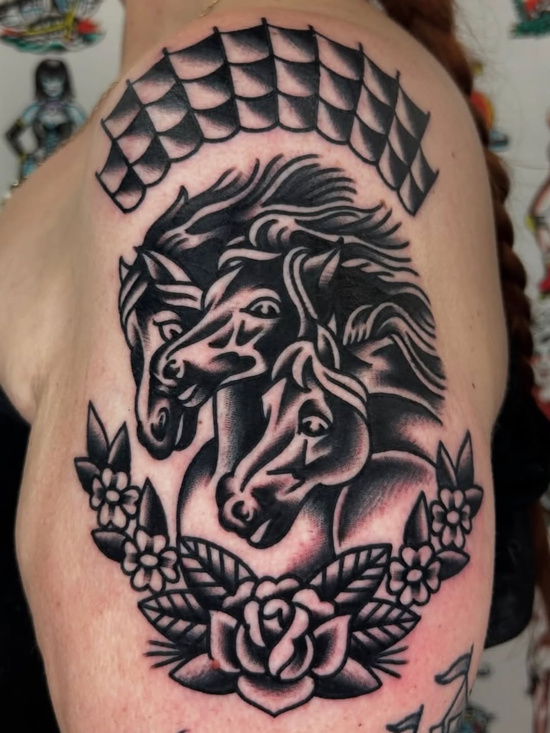 Tattoo by @zelayatattoos — american_traditional, black_and_grey