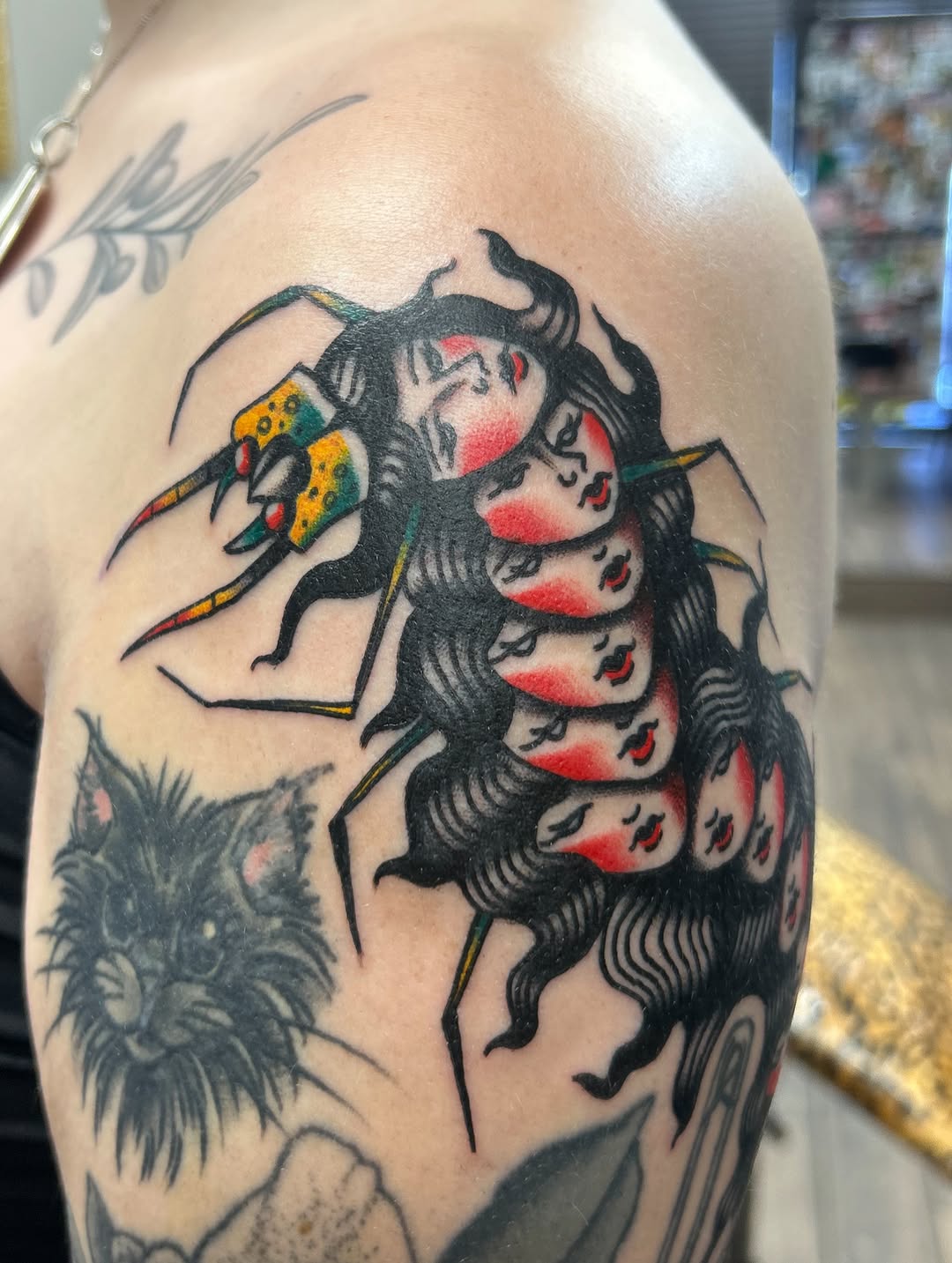 Tattoo by @viviantattoos — american_traditional, neo_traditional