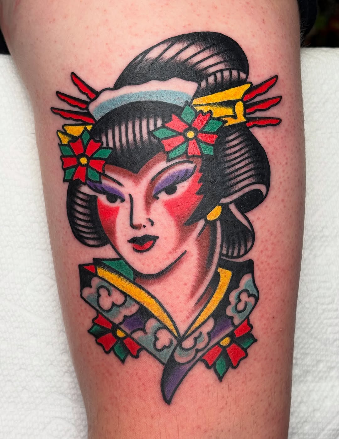 Tattoo by @andrewsilvatattoo — american_traditional, japanese_irezumi