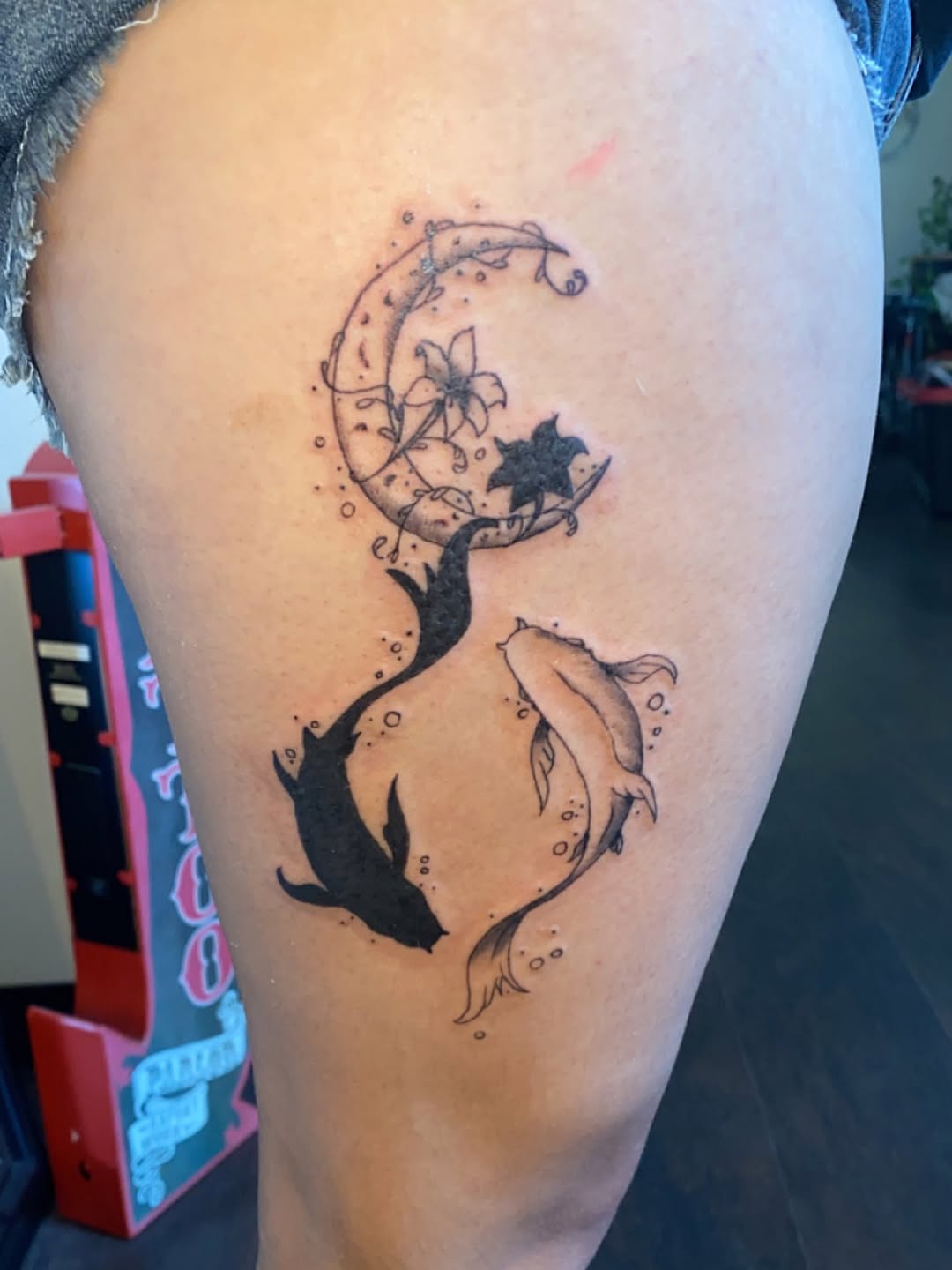 Tattoo by @punky_tattoos — fine_line, black_and_grey