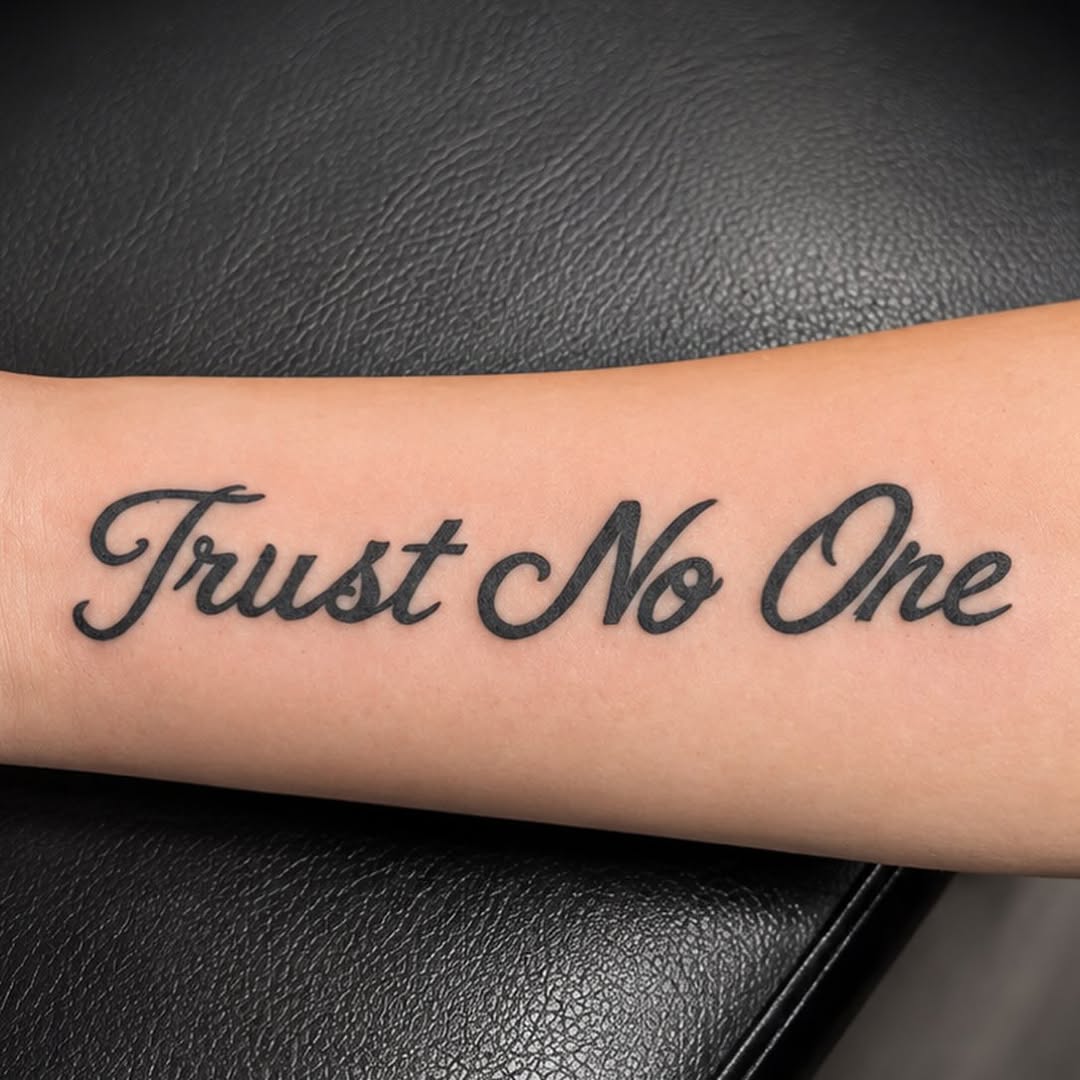 Tattoo by @cmillsink — lettering_script, fine_line