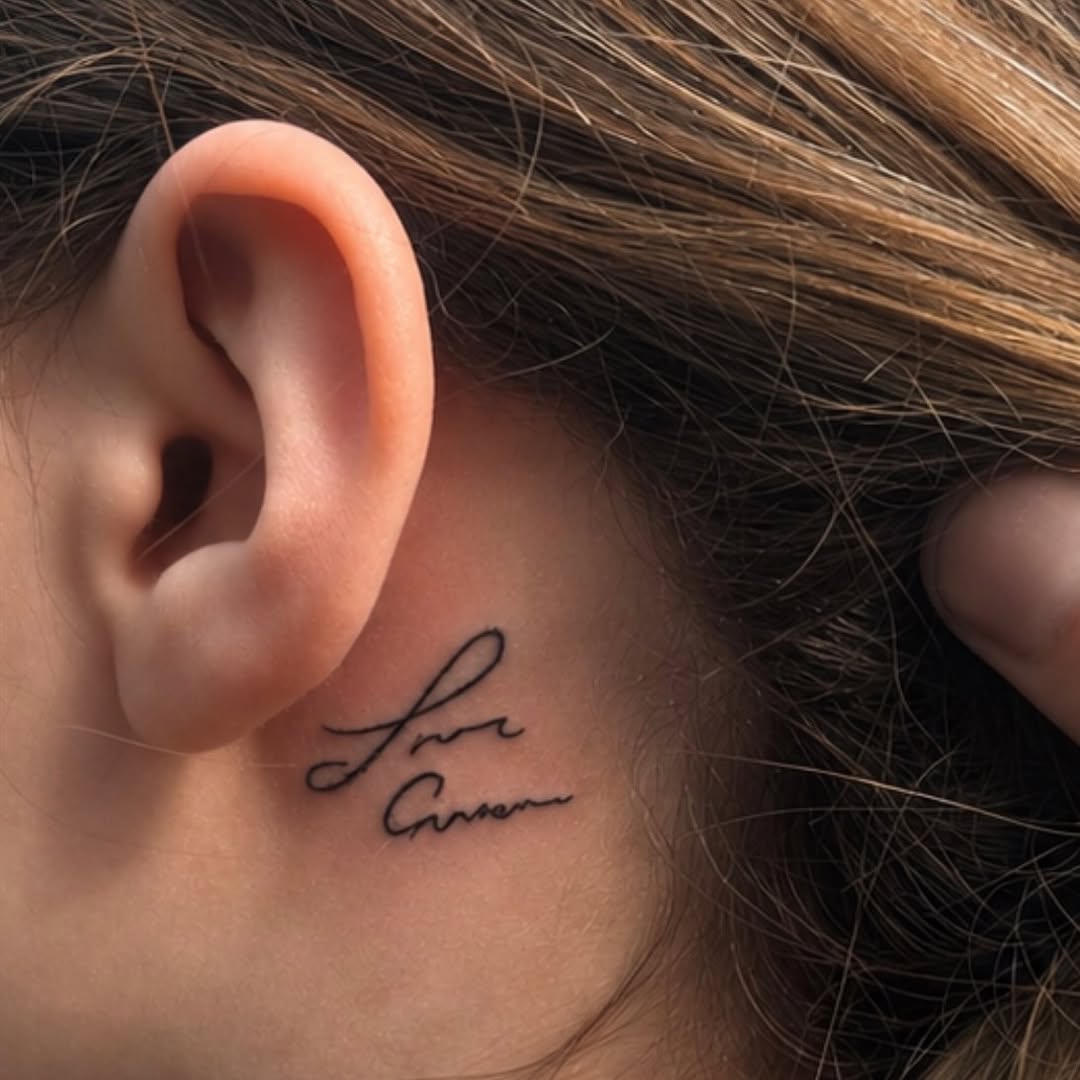 Tattoo by @cmillsink — lettering_script, fine_line