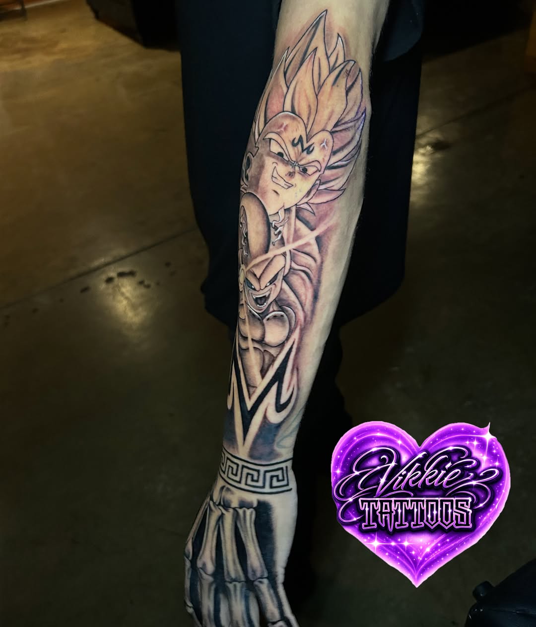 Tattoo by @vikkietattoos — realism, black_and_grey