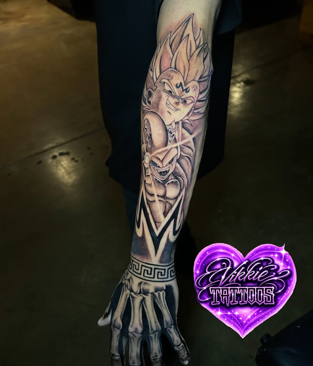Tattoo by @vikkietattoos — realism, black_and_grey