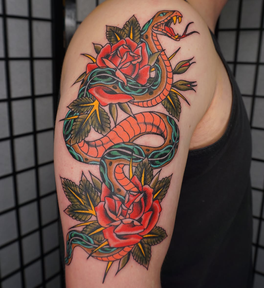 Tattoo by @sarahxtinetattoo — american_traditional, illustrative