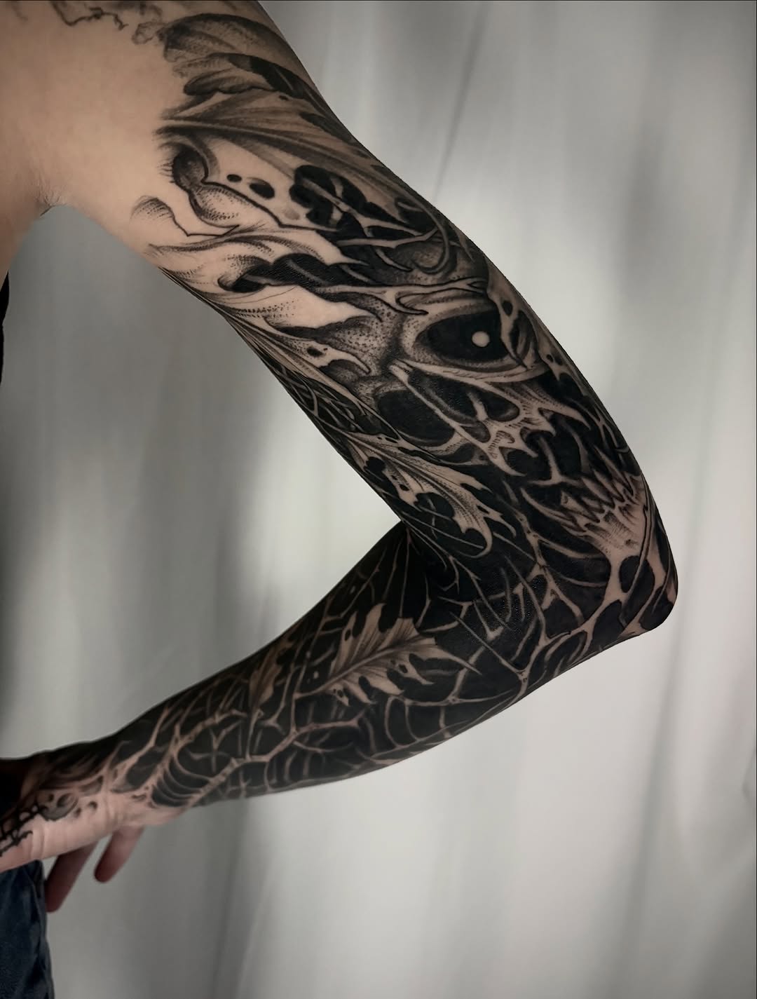 Tattoo by @corn.on.the.jacob — blackwork, black_and_grey