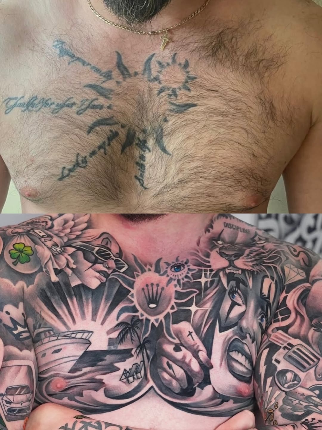 Tattoo by @artemtom — black_and_grey, realism