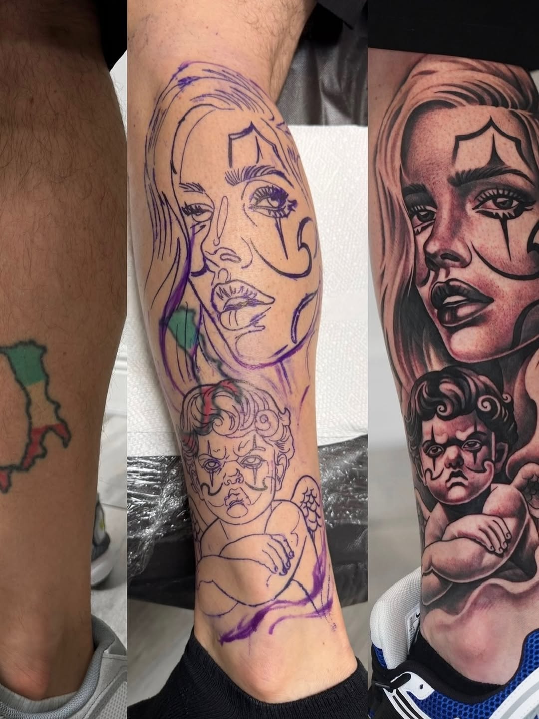 Tattoo by @artemtom — chicano, black_and_grey