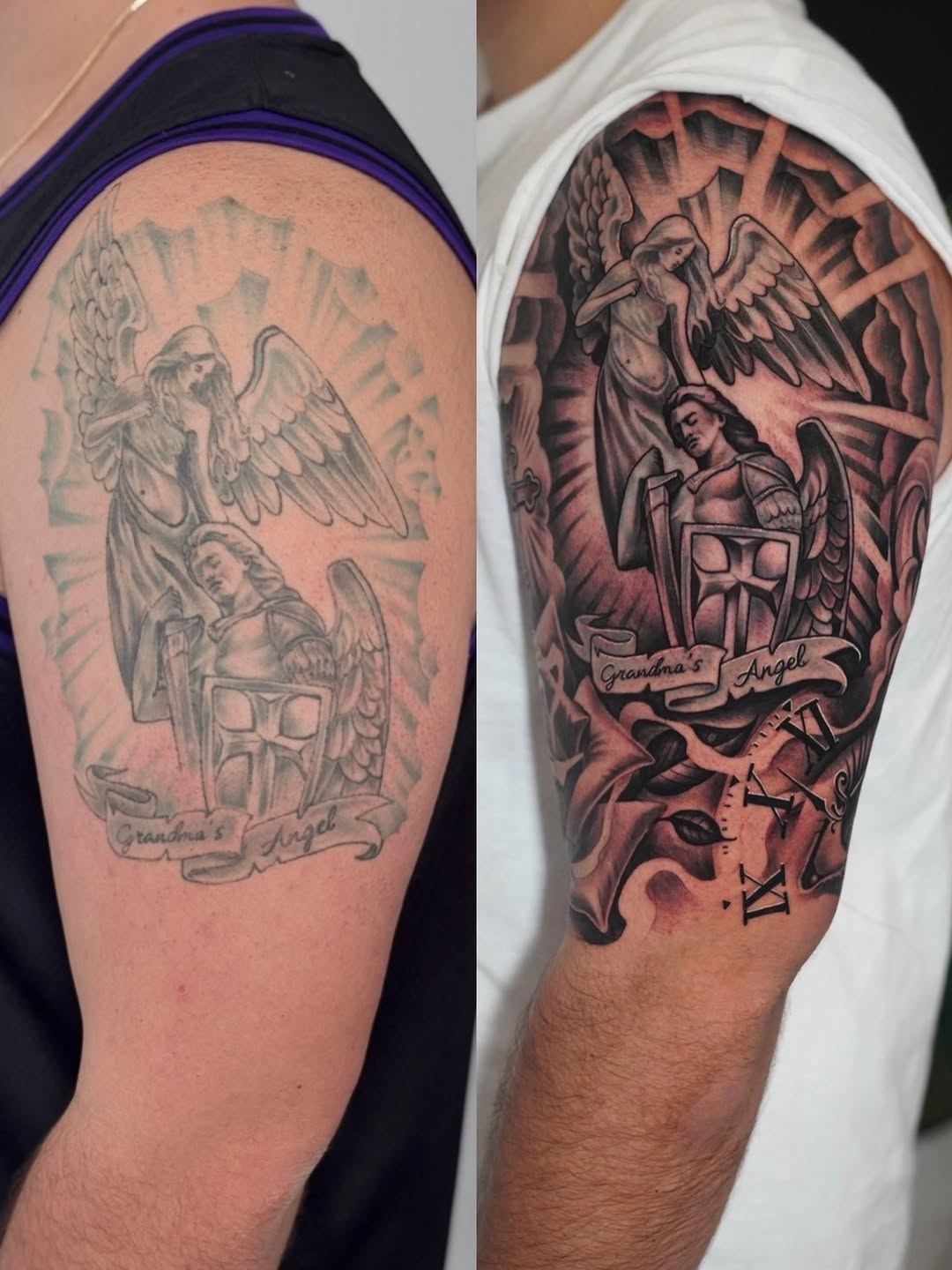 Tattoo by @artemtom — black_and_grey, realism