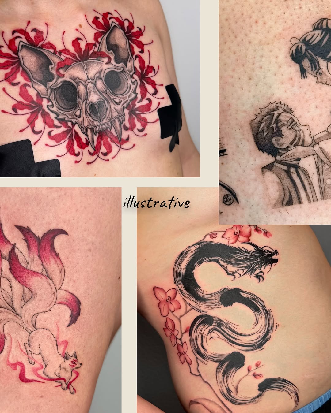 Tattoo by @sn.inks โ illustrative, black_and_grey