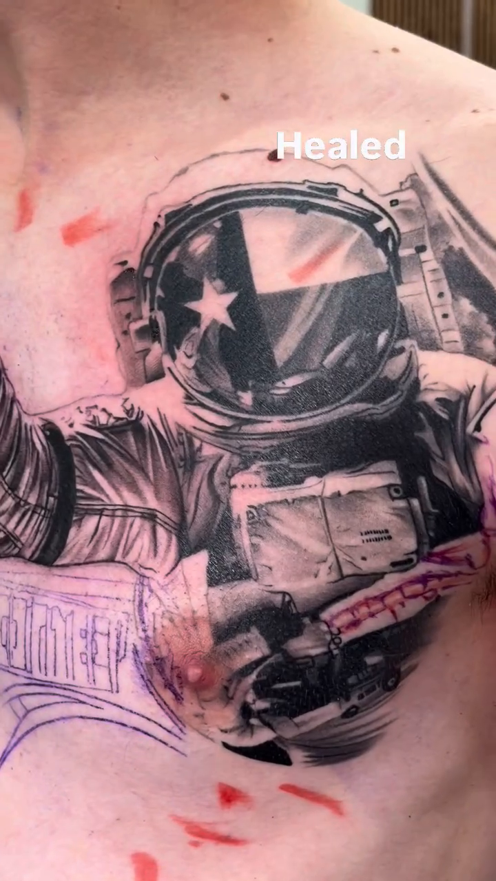 Tattoo by @monkey.tattoo.art β realism, black_and_grey