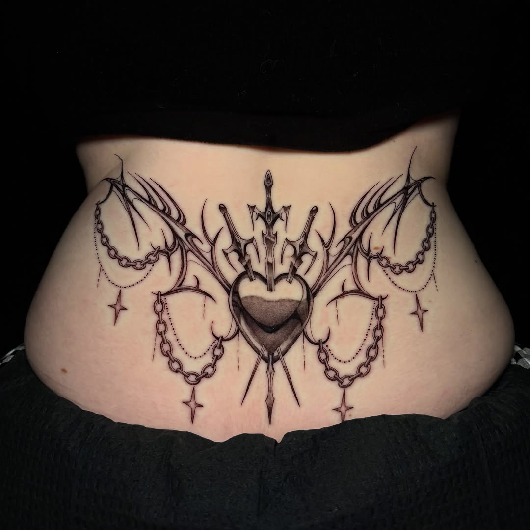Tattoo by @lyssa_jtattoo — black_and_grey, ornamental