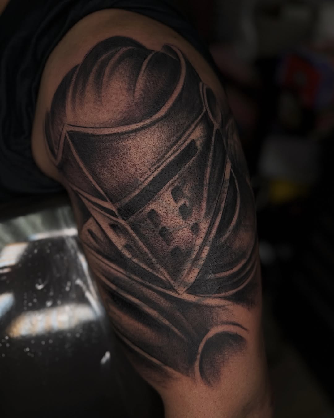 Tattoo by @badjujutattoo β realism, black_and_grey