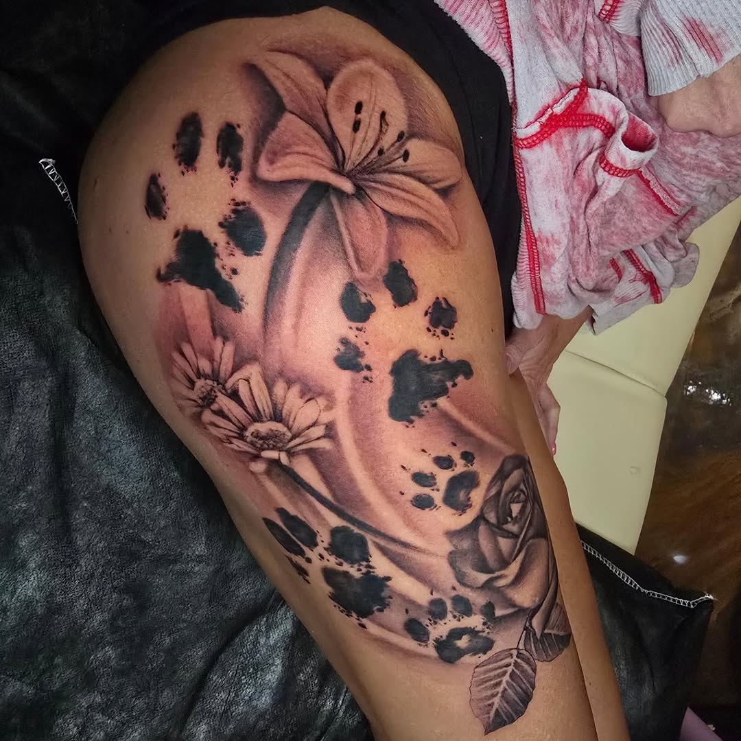 Tattoo by @invadertiv — realism, black_and_grey