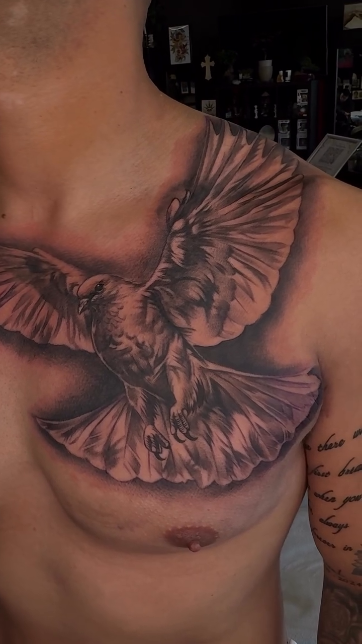 Tattoo by @marcos_tattoos — realism, black_and_grey