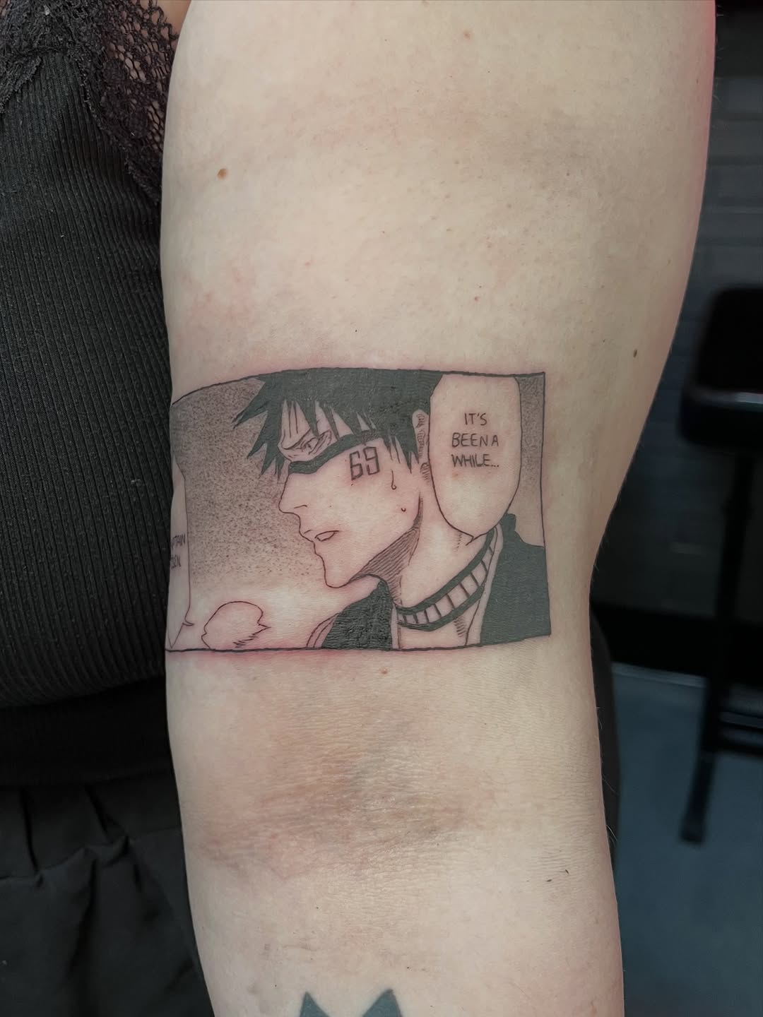 Tattoo by @bunnymanalo — illustrative, black_and_grey