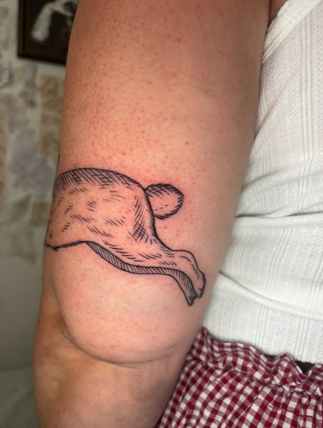 Tattoo by @maribeth.tattoo — illustrative, sketch