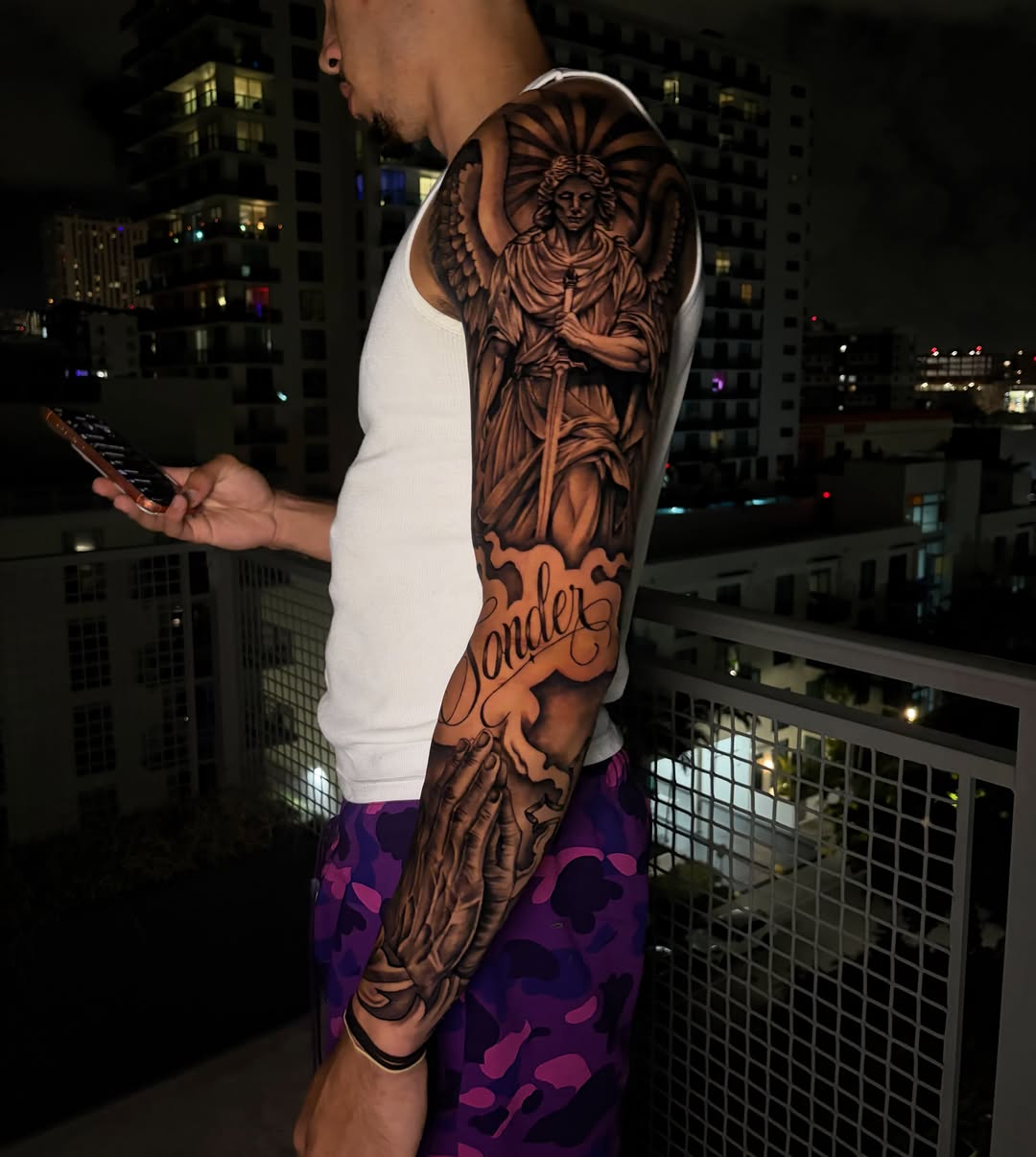 Tattoo by @n0face.j — realism, lettering_script