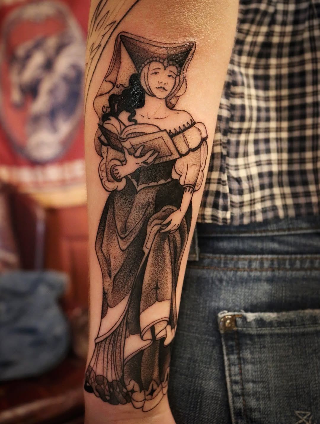 Tattoo by @summerbee_tattoo — black_and_grey, chicano