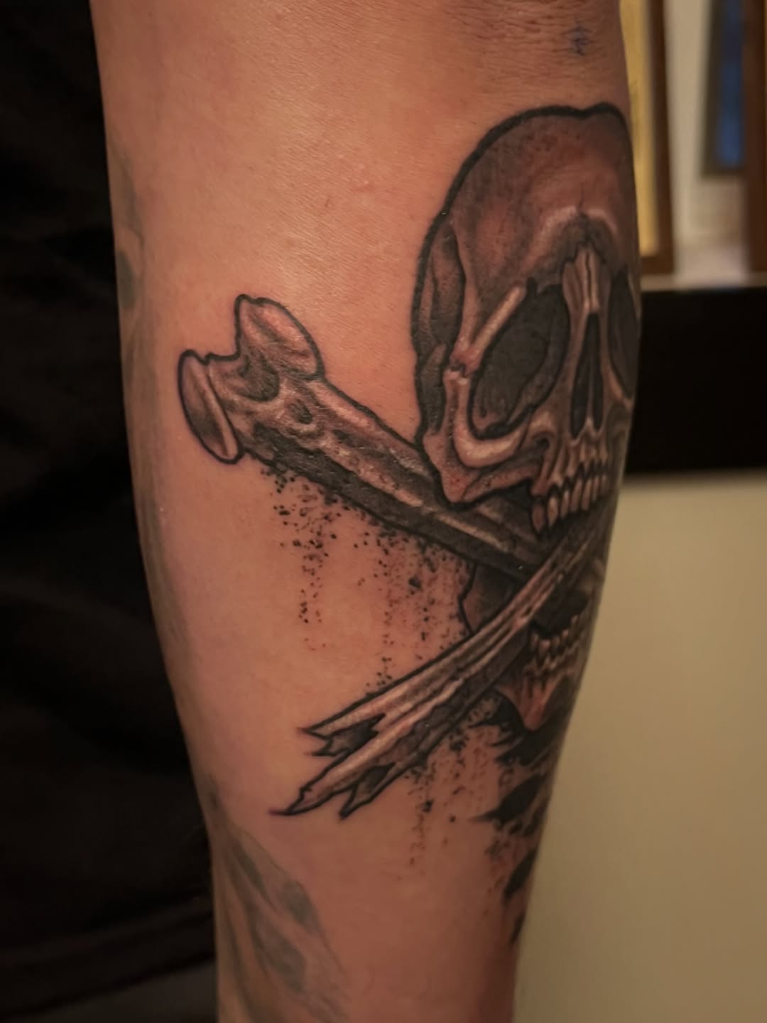 Tattoo by @evanmakesart — black_and_grey, realism