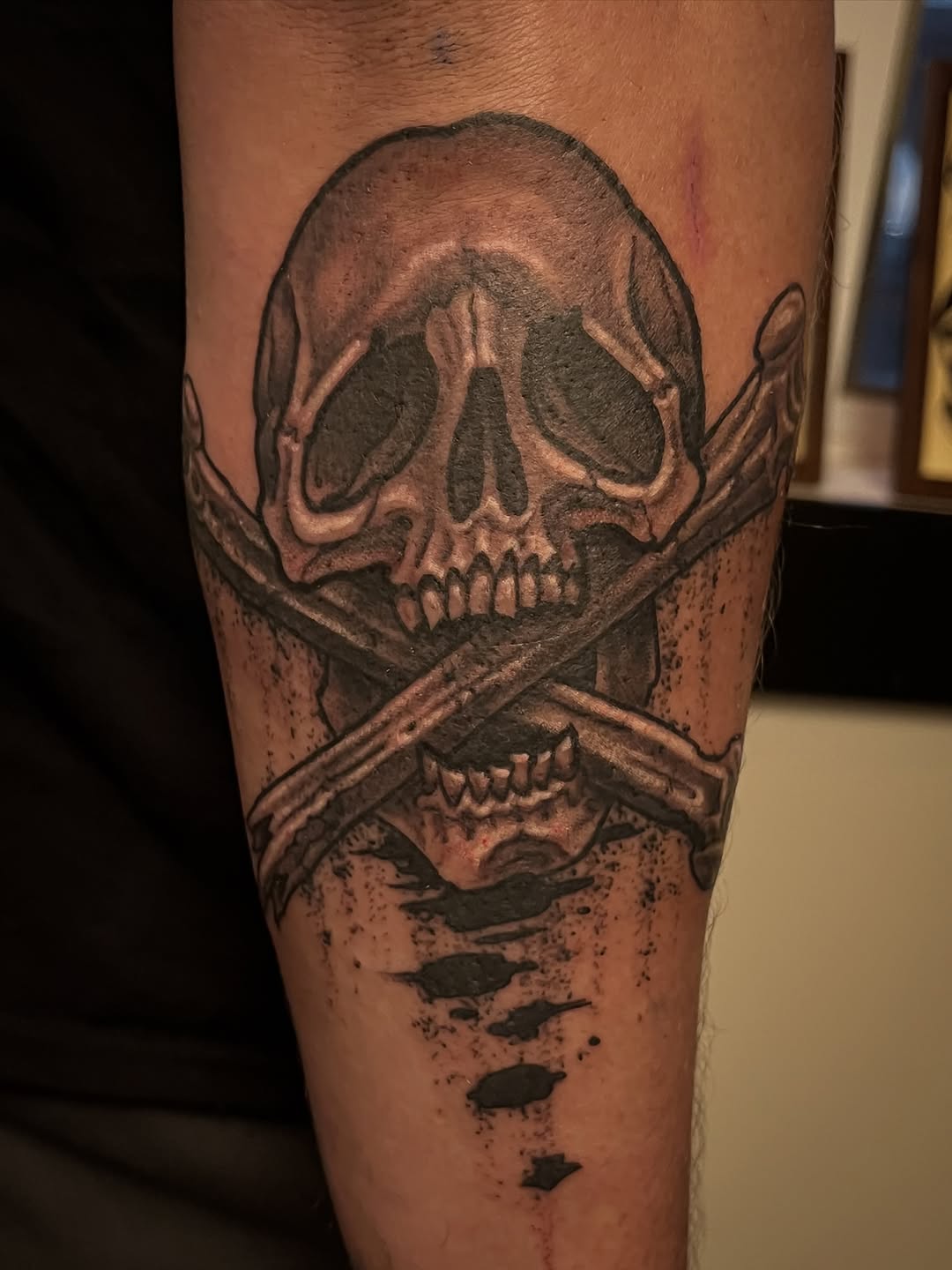 Tattoo by @evanmakesart — black_and_grey, realism