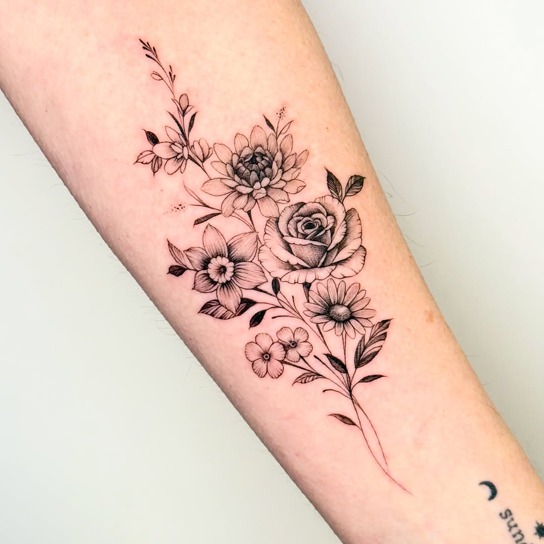 Tattoo by @tattoos.ap — fine_line, black_and_grey