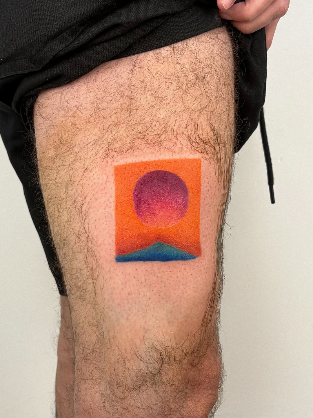 Tattoo by @juliatatua — geometric, watercolor