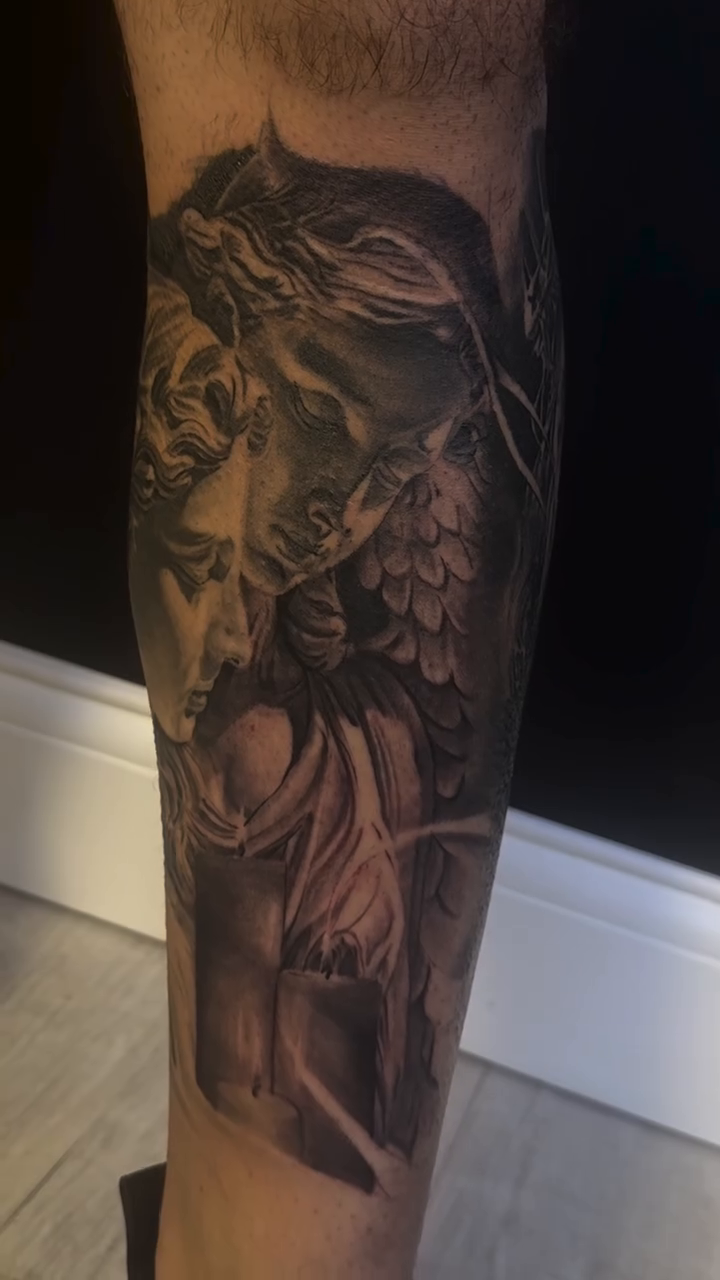 Tattoo by @rudeink — realism, black_and_grey