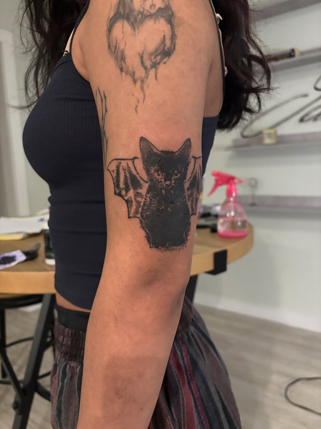 Tattoo by @miffythereaper — blackwork