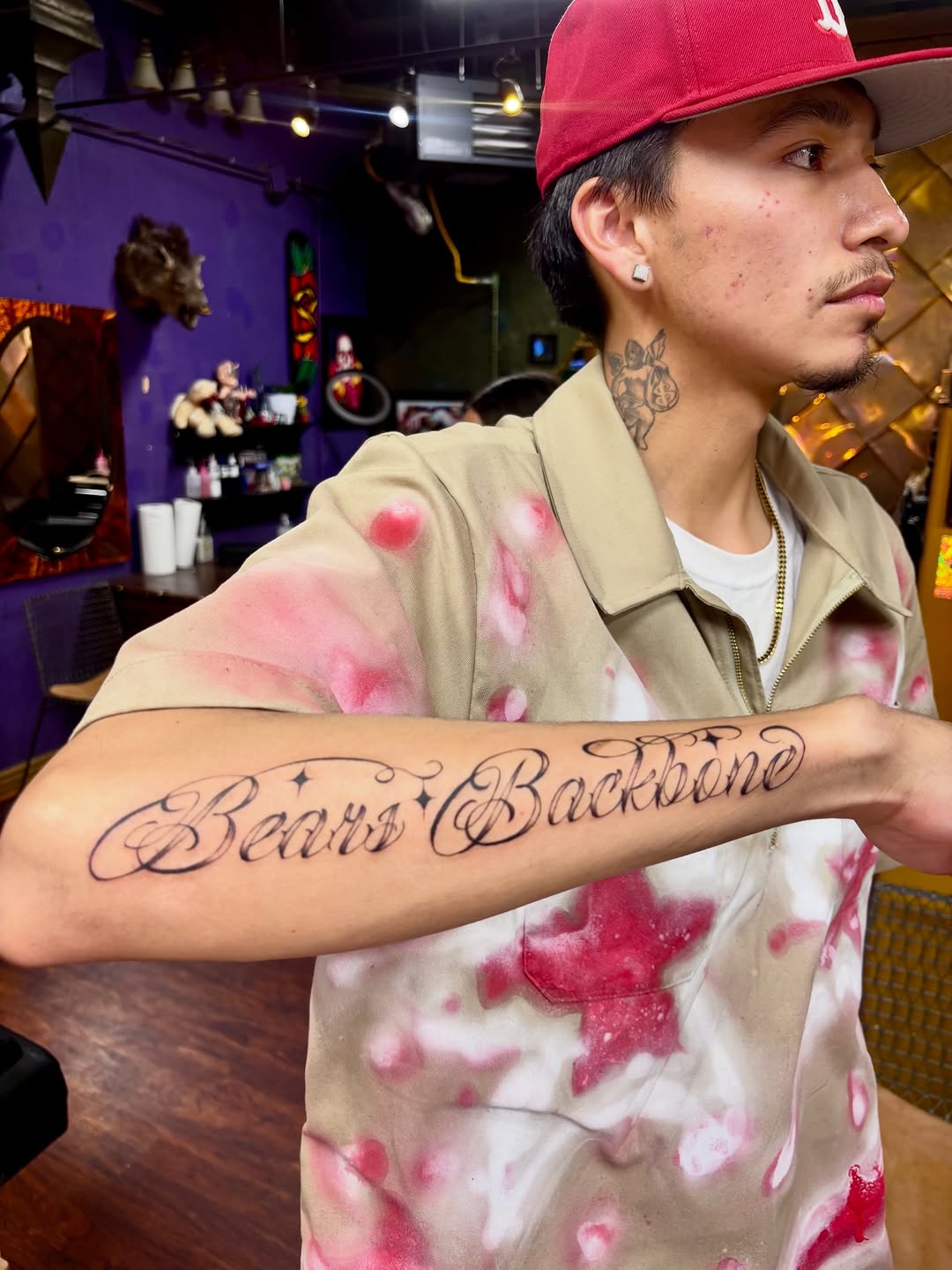 Tattoo by @jojorosetattoos — lettering_script, fine_line
